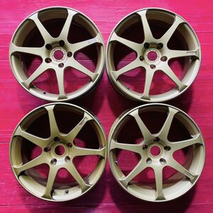 ヨコハマ AVS Model 7 サイズ 17×7J PCD114.3 H5 OFF+50 ハブ径約72mm 傷汚れあり 4本セット