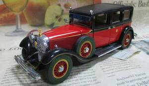 ★レア絶版*フランクリンミント*1/24*1935 Mercedes-Benz 770K Sedan レッド*昭和天皇御料車