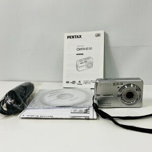 【通電確認済】PENTAX ペンタックス Optio E50 コンパクトデジタルカメラ HO86