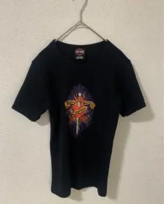 ✴︎匿名配送・即購入可✴︎ ハーレーダビットソン　Tシャツ　黒　ハート