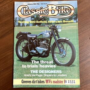 B1531　1983年　「Classic Bike」クラシックバイク 英国 旧車 雑誌　ヴィンテージバイク　英国車 　　ビンテージ　自動車