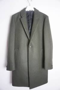 美品 N.HOOLYWOOD エヌハリウッド ミスターハリウッド 1B CHESTERFIELD COAT チェスターコート 192-CO04-040 モスグリーン サイズ36 1115O