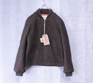 ★希少なデッド★テンダーロイン T-WORKLPNG JKT Q シープレザー＆ウール Sサイズ ジャケット ブルゾン TENDERLOIN◆XE1