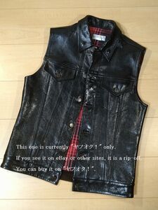 WESTRIDE ウエストライド ベスト DEAN VEST LEATHER レザー ディーンベスト ブラック WEST RIDE 36