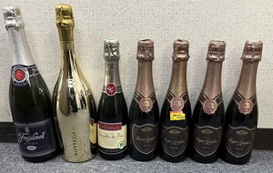 【DK 0612.6-3】1円～ お酒 まとめ VOTTEGA VENEZIA スパークリングワイン フレシネ エキストラ ブリュット ジャイアンス ロゼ 現状品 