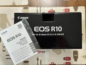 CANON キャノン　EOS R10 RF-S18-45 IS STM レンズキット　元箱　マニュアル　取説、カメラとレンズはありません