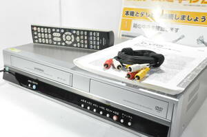 ★人気モデル★東芝 D-VR5 VHS⇔DVD ダビOKビデオデッキ！説明書 リモ付 ダビ動作写真有♪