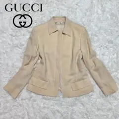 Lサイズ相当　GUCCI グッチ　レディース ジップ　ステンカラーコート 42