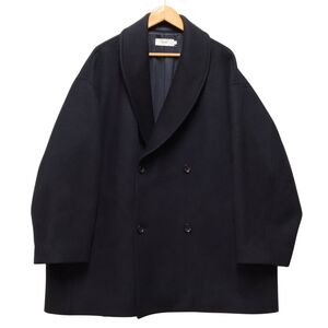 Graphpaper グラフペーパー 品番 GM233-10297B Light Melton Shawl Collar Coat ショールカラー コート 正規品 / 36433