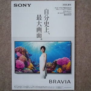 ソニー テレビ カタログ　sony ブラビア BRAVIA 2020年6月