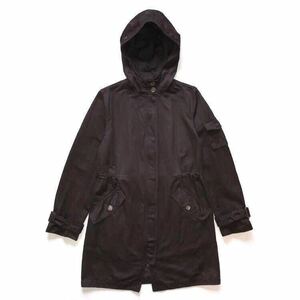 00s イタリア製 i BLUES イブルース モッズ コート 長袖 dark-brown size L レディース ダブルジップ ロング丈 ミリタリー マックスマーラ