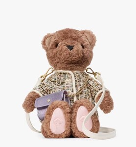 日本未発売　秋冬新作　Kate Spade Oh What Fun 3D Teddy Bear Crossbody　KI972　LAから最新本物をお届け！