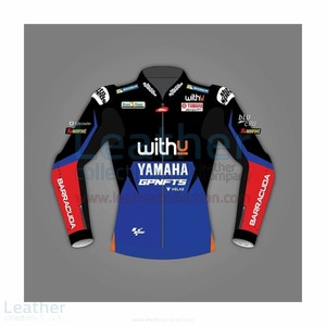 海外 高品質 送料込み　 ANDREA DOVIZIOSO YAMAHA レーシング　レザージャケット サイズ各種　レプリカ　d