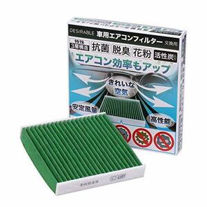 Desirable製 特殊3層構造＆活性炭入り スズキ車/マツダ車 用 純正交換用 エアコンフィルター ワゴンR スティングレー スペーシア アルト