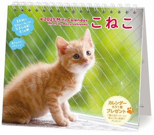 2025 ミニカレンダーこねこ（卓上・壁掛け）猫 ([カレンダー])