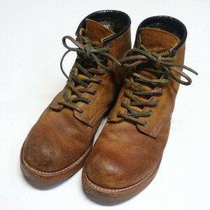 [ nigel cabourn / ナイジェル・ケーボン別注 8.5D 2012年 ] 4619 マンソンラストハリスツイード 編み上げブーツ redwing no.feb001