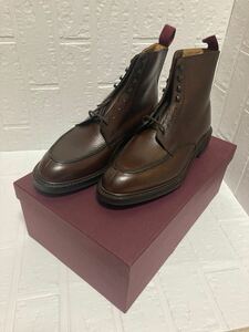 James Purdey & sons ジェームスパーディー グレインレザーブーツ Grain Leather Boots 新品未使用 英国製 ダークブラウン