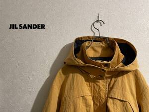 ◯ イタリア製 JIL SANDER ウォッシュド ワイド マウンテン パーカー / ジルサンダー ジャケット イエロー ベージュ 38 Ladies #Sirchive