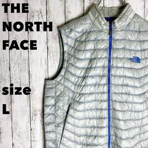 【NORTH FACE】ノースフェイス キルティングベスト L ナイロン 古着