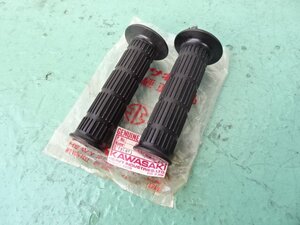 Z400T KZ400D3 400RS Z750FX-1 Z750FX-2 Z750four Z750D KZ900 KZ1000 KZ1000MK2 カワサキ純正 グリップ 左右セット カラー付き 当時物新品