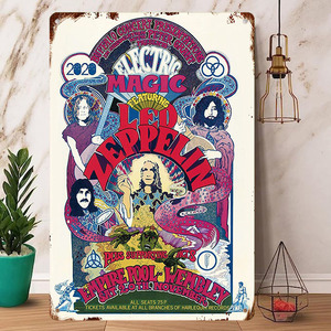 Rock Poster / ロックポスター【 レッド・ツェッペリン / Led Zeppelin 】メタル ポスター /ブリキ看板/ヴィンテージ/メタルプレート-14