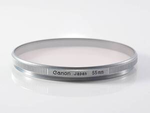 [良品]Canon (キヤノン) 銀枠 純正レンズフィルター 55mm SKY LIGHT 1X (53991)