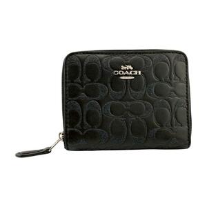 未使用品COACH コーチ　ラメ ラウンドジップ 87757　二つ折り財布