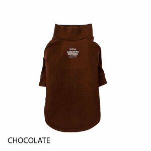 【Mサイズ】 MANDARINE BROTHERS マンダリンブラザーズ スキンタイトワーム Tシャツ チョコレート ヒートテック 犬服 WARM T-SHIRT CHOCO