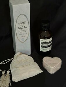 未使用品！ Aesop SABON ボディクレンザー 100ml ソープフレークス 化粧石鹸 ボディローション イソップ サボン ☆ちょこオク☆80