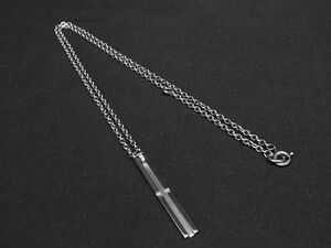 ■美品■ Calvin Klein カルバンクライン SV925 ネックレス ペンダント アクセサリー メンズ レディース シルバー系 DE6386