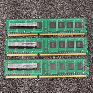 PANRAM DDR3-1600MHz 12GB (4GB×3枚キット) PUD31600C114G2VS 動作確認済み デスクトップ用 PCメモリ 