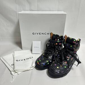 【美品】GIVENCHY ジバンシー ブーツ シューズ スニーカー 水玉 黒