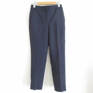 未使用 23SS theory luxe セオリーリュクス FROST STRETCH CAROL ストレッチ テーパードパンツ 36 ネイビー ◆