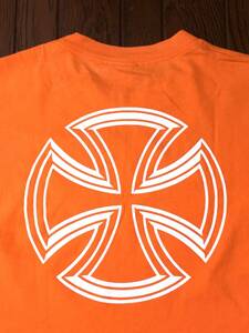 NHSタグ メキシコ製 インディペンデント INDEPENDENT Tシャツ M オレンジ インディ トラック 検索 スケボー スケーター アイアンクロス