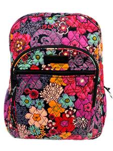 (HE2284)お値下げしました Vera Bradley ヴェラブラッドリー 花柄 リュックサック キルティング バックパック 状態キレイ レディース