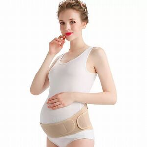 マタニティ ベルト ガードル 腹帯 妊婦帯 補正下着 産前 産後 腰痛 ベージュ 調節可能なフリーサイズ