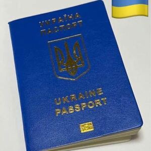 未使用　ウクライナ戦争支援グッズ　ウクライナ　パスポート型メモ帳　ノート　スタンプ帳ノート　スタンプ帳