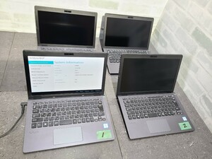 【ジャンク品】管1B244 SONY VAIO VJS111D12N VJS111 CPU core i5-6200U SSD無し、メモリー8GB(オンボード)、バッテリー有り　4台セット 