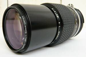 レトロ 当時物 RETRO LENS NIKON「ニコン カメラレンズ 一眼レフ用 単焦点レンズ NIKKOR F4 /200mm リアキャップ フィルター付」