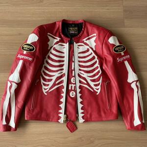 正規品！極上品　Supreme/Vanson Leather Bones Jacket　Ｍサイズ