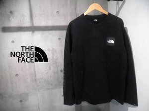 THE NORTH FACEノースフェイスL/S SQUARE LOGO TEEロングスリーブ スクエアロゴ 長袖 TシャツXXL/クルーネック ロンT 2XL/黒/NT81931メンズ