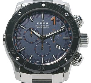 ★箱付！電池交換済！美品！EDOX エドックス CHRONOFFSHORE-1 クロノオフショア1 10221-3NM-BUINO クォーツ メンズ★