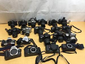 【一眼レフ/フィルムカメラ】 大量 まとめ売り Canon/キヤノン Minolta/ミノルタ Nikon/ニコン オールドカメラ ジャンク