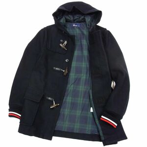 ◆FREDPERRY フレッドペリー ダッフルコート 裏地チェック柄 冬物 メンズ 1円スタート