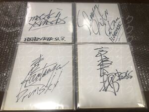 FLATBACKER フラットバッカー 全メンバー直筆サイン色紙 (E・Z・O LOUDNESS ANTHEM ジャパメタ 山田雅樹 飯田昌洋 高橋太郎 本間大嗣