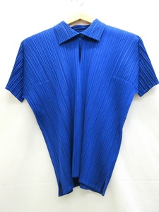 PLEATS PLEASE プリーツプリーズ プリーツ半袖カットソー 3 PP31-JK243 ポリエステル100% 日本製 ISSEY MIYAKE イッセイミヤケ