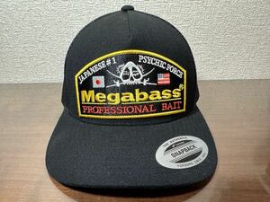 メガバス オリジナルキャップ サイキックトラッカー ブラック/ブラック MEGABASS CAP PSYCHIC TRUCKER BLACK/BLACK