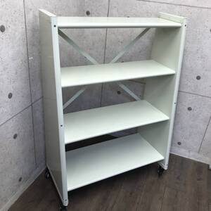 【直接引取可】 DULTON ダルトン 4 TIER TAPERED METAL SHELF 4タイヤ ティパード メタルシェルフ アイボリー W850×D400×H1180 I1020-2 