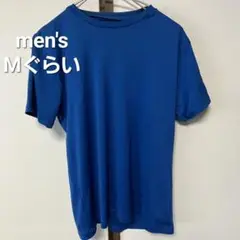 メンズ　半袖　Tシャツ　スポーツ　M　青