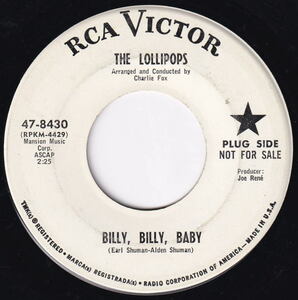 The Lollipops － Billy, Billy, Baby / Big Brother Northern Soul Girl Group ノーザンソウル ガールポップ